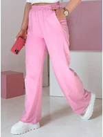 Dámské tepláky se širokými nohavicemi DRESLINA růžová FashionStreet UY2691 Dámské tepláky se širokými nohavicemi DRESLINA růžová FashionStreet UY2691