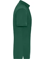 Daiber JN 1806 Pánské pracovní elastické bio polo - Solid 02.1806 dark green
