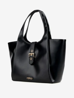 Shopper taška s přezkou NOBO BAG6010-020 Černá