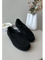 Dámské mokasíny vyrobené z Eco Suede Black Amrutia Dámské mokasíny vyrobené z Eco Suede Black Amrutia