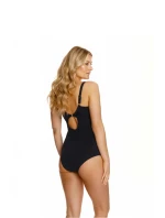 Dámské jednodílné plavky Procida 194659 Černá s květy mix - Lupo Line