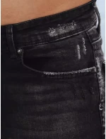 Pánské černé džínové kalhoty FashionStreet UX3830 Pánské černé džínové kalhoty FashionStreet UX3830