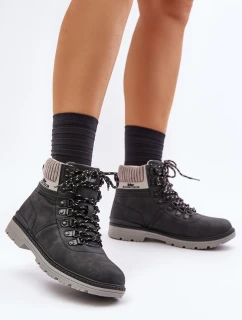 Zateplené dámské kotníkové boty Lee Cooper černé LCJ-24-03-3043