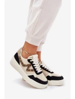 Dámské Sportovní Boty Na Platformě Leopardí Černé Lorori