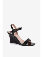 Laky Dámské Sandály Na Klínu Černé Vliraya