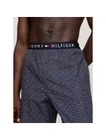 Pánské pyžamové kalhoty UM0UM02993 02E tm. modré s potiskem - Tommy Hilfiger