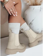 LUXIBOOTS dámské kozačky na platformě béžové FashionStreet ZY0487