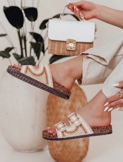 Dámské korkové žabky KORKARTA beige FashionStreet ZY0892