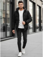 Pánská zimní bunda s kapucí černá FashionStreet TX5087z