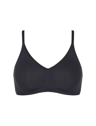 Dámská podprsenka GO Daily Cotton Soft bra - BLACK - černá 0004 - SLOGGI