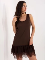 Šaty MI SK A409.53 tmavě hnědé