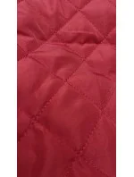 Červená dámská vesta s pružnými vsadkami J Style (11Z8152)