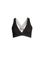 CASALL Bikiny s výstřihem do V a překříženými zády Black CASALL Bikiny s výstřihem do V a překříženými zády Black