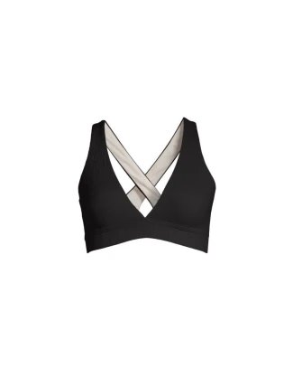 CASALL Bikiny s výstřihem do V a překříženými zády Black CASALL Bikiny s výstřihem do V a překříženými zády Black