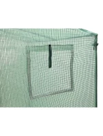 SKLENĚNÁ SKŘÍŇ PRO ZAHRADNÍ TOMATOPY 200x77x168-150CM PE ZELENÁ