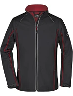 Daiber JN 1121 Dámská softshell bunda s odepínacími rukávy 02.1121 black/red Daiber JN 1121 Dámská softshell bunda s odepínacími rukávy 02.1121 black/red
