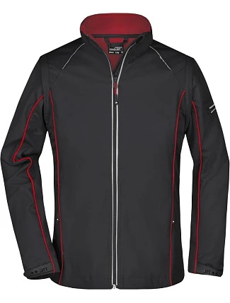 Daiber JN 1121 Dámská softshell bunda s odepínacími rukávy 02.1121 black/red Daiber JN 1121 Dámská softshell bunda s odepínacími rukávy 02.1121 black/red