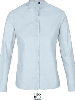 NEOBLU Bart Women Popelínová halenka s dlouhým rukávem 24.3787 soft blue