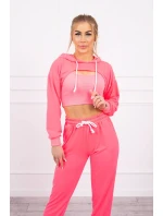 Bavlněná 3dílná sada růžová neonová