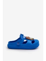 Dětské pěnové žabky s ozdobou modré Opleja