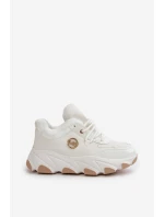 Dámské Sportovní Boty Na Šněrování Zateplené Na Platformě Bílé Verioras