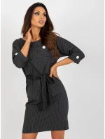 Dámské šaty LK SK 507724 tmavě šedé