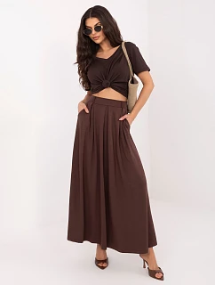 Sukně RV SD A1240.22P tmavě hnědá