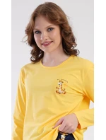 Dámské pyžamo dlouhé Žirafy