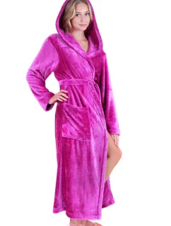 Dámský župan Siena s kapucí 3156 fuchsiová - Vestis