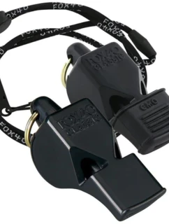 FOX 40 CLASSIC A CLASSIC CMG PÍŠŤALKA ČERNÁ SE ŠŇŮROU 2 BALENÍ