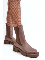 Dámské boty s ponožkou 2693/230 Laura Messi hnědé