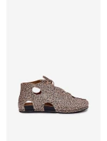 Vzorované Kožené Botky Maciejka 03426-49 Panterka