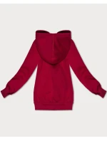Červená volná klokaní mikina s kapucí S'West (B-11#)