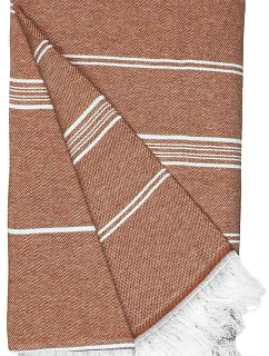 The One Towelling Recycled Hamam Towel Hamam ručník "Recycled" 48.1059 rust orange