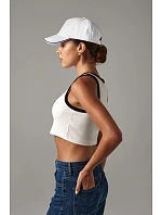 Beechfield B 25C 5 panelová kšiltovka "Authentic Piped Peak" 53.025C white/french navy