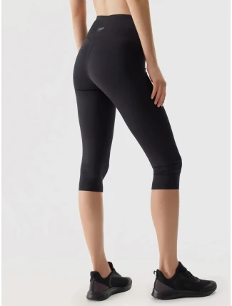 Dámské 3/4 legíny 4F - černé Dámské 3/4 legíny 4F - černé