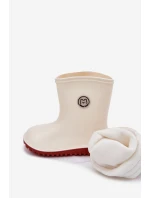 Dětské Gumové Boty S Teplou Výstelkou Světle Béžové Odirisse