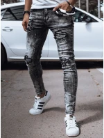 Pánské černé džínové kalhoty FashionStreet UX4355