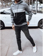Pánská tmavě šedá mikina FashionStreet BX5826
