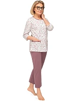 Pyžamo Martel Kasia II 266 3/4 M-3XL rozepínací Pyžamo Martel Kasia II 266 3/4 M-3XL rozepínací