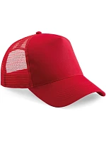 Beechfield B 640 5 panelová Trucker kšiltovka 53.0640 classic red/classic red