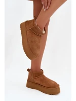 Dámské sněhule z přírodního semiše Camel Mairene Dámské sněhule z přírodního semiše Camel Mairene