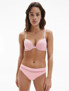 Plunge push up podprsenka QF5613E  7Z2 růžová - Calvin Klein