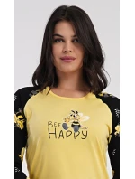 Dámské pyžamo dlouhé Včelka