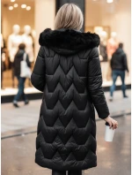 Dámská prošívaná dlouhá bunda WINTERACT černá FashionStreet TY4775z
