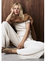 Versatile Rib Straight Trousers - Silk White - TRIUMPH Silk White - TRIUMPH Versatile Rib Straight Trousers - Silk White - TRIUMPH Silk White - TRIUMPH