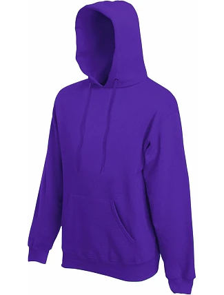 Fruit of the Loom Classic Hooded Sweat Mikina s kapucí 16.2208 purple Fruit of the Loom Classic Hooded Sweat Mikina s kapucí 16.2208 purple