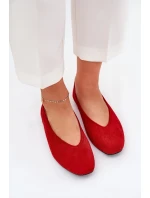Klasické Baletky Z Eko Semiše Červené Osallin