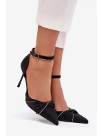 Podpatky s krystaly Černá Katlina