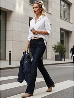 Dámské džíny s vysokým pasem  UY2911 tmavě modré - FashionStreet